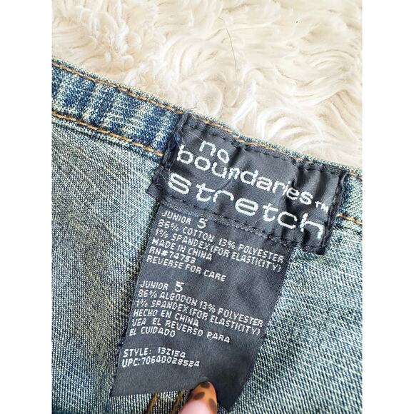 Y2K Low Rise Split Hem Lace Up Jeans size 5 - Picture 9 of 10